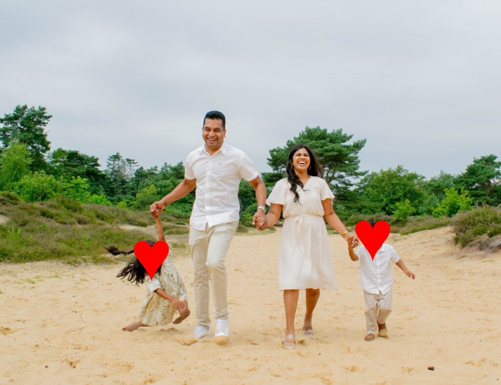 Familie fotoshoot Kamalini m