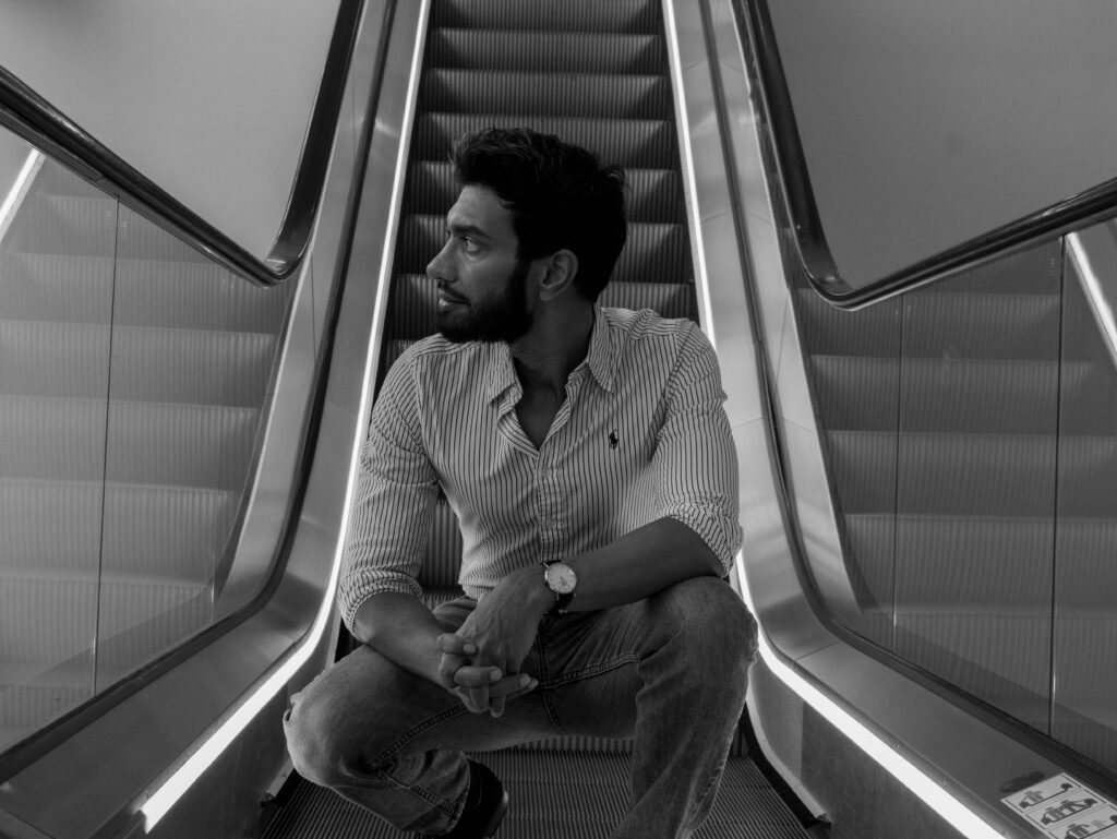 Aswin male model photoshoot business