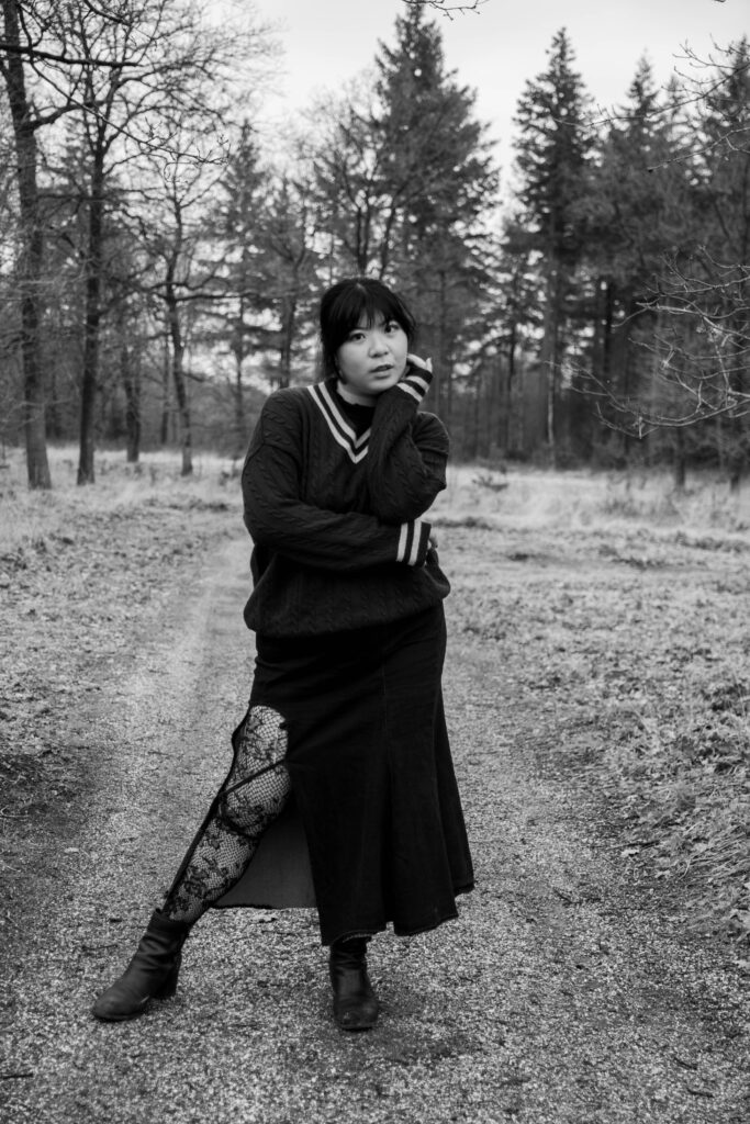 Wednesday outdoor photoshoot