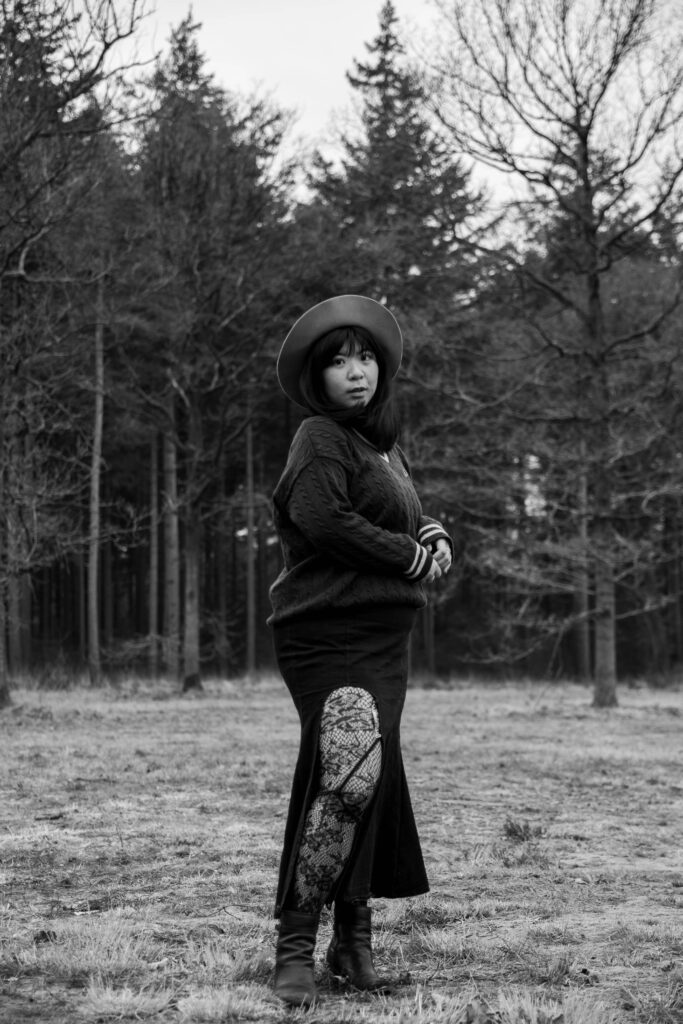 Wednesday outdoor photoshoot